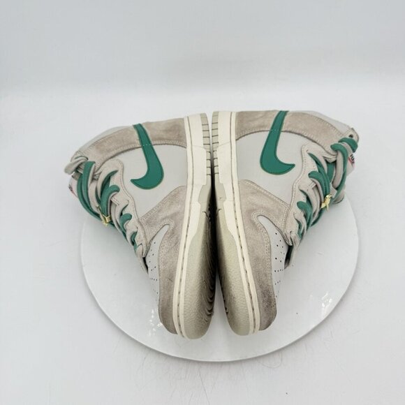 Nike Dunk High Men Size 9.5 DH0960-001 White Sail Green Training Shoes - Picture 6 of 11
